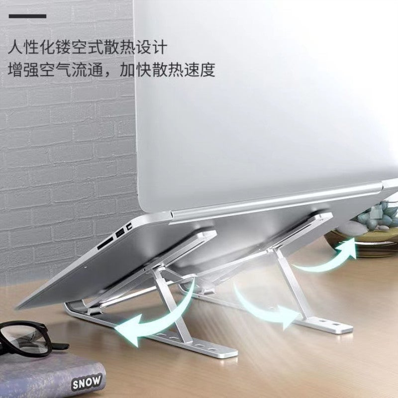 Laptop Stand N 70% Off Stack Vertical Monitor Cooling Support Stand Desktop Adjustable Aluminum Alloy Computer Stand - Image 5